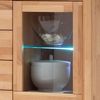 Lomadox Highboard FOSSANO-06, inkl. LED-Beleuchtung, Kernbuche massiv geölt, keilverzinkt, Echtholz Bild 2