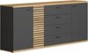 Sideboard Norris in grau und Eiche Evoke 186 cm Bild 4