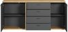 Sideboard Norris in grau und Eiche Evoke 186 cm Bild 5