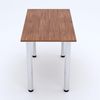 70x60 | Esszimmertisch - Esstisch - Tisch mit Chrombeinen - Küchentisch - Bürotisch | Burgund Bild 4