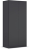 rauch Kleiderschrank, Drehtürenschrank COSTA, 2-türig, push-to-open, Grau metallic, 91 x 197 x 54 cm