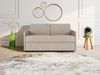 Vente-unique - Schlafsofa 2-Sitzer - Liegefläche: 120 cm - Matratzenhöhe: 14 cm - Stoff - Beige - CALIFE Bild 2