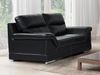 Vente-unique - Ledersofa 2-Sitzer - Büffelleder - Schwarz - MONIKA Bild 2