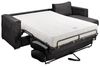 Vente-unique - LORETO Sofa SamtStoff Grau - B 223 cm152 cm x H 90 cm x L 298 cm Bild 3