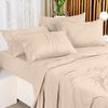 Utopia Bedding Bettwäsche-Set für King-Size-Bett, 4-teilig, gebürstete Mikrofaser, schrumpft und lichtbeständig, pflegeleicht (King-Size-Bett, Beige) Bild 5