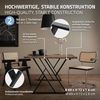 ML-DESIGN Tischbein 2er Set Tischgestell Tischkufen Möbelfüße aus Stahl Industriedesign, Kufengestell X-Form Schwarz für Esstisch/Schreibtisch DIY-Projekte Bild 2