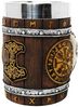 MystiCalls Bierkrug XL Wikingerkrug Nordischer Kompass 0,5l Fassungsvolumen, 1-tlg, Polyresin, Herausnehmbarer Metalleinsatz Bild 3