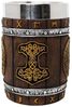 MystiCalls Bierkrug XL Wikingerkrug Nordischer Kompass 0,5l Fassungsvolumen, 1-tlg, Polyresin, Herausnehmbarer Metalleinsatz Bild 4