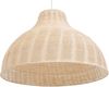 'Millian' Hängeleuchte Hellbraun/ heller Holzfarbton aus Rattan/Metall Halbkugel für Wohn- Schlaf- und Esszimmer Boho Stil Bild 4