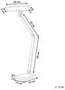 LED Schreibtischlampe LACERTA mit kabellosem Ladegerät Metall Silber Bild 3