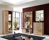 Garderobe GO 5-tlg Garderobenschrank Paneel Bank Schuhschrank Spiegel Eiche Sonoma Bild 5
