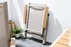riess-ambiente Gartenstuhl DESIGNO taupe / natur · wetterfester klappbarer Hochlehner (Einzelartikel, 1 St), Balkonstuhl mit verstellbarer Rückenlehne · aus Aluminium & Polyester Bild 5