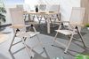 riess-ambiente Gartenstuhl DESIGNO taupe / natur · wetterfester klappbarer Hochlehner (Einzelartikel, 1 St), Balkonstuhl mit verstellbarer Rückenlehne · aus Aluminium & Polyester Bild 2
