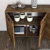Dmora Anrichte Dagon 180 x 45 x 80 cm Braun 2 Böden 4 Türen, Sideboard Bild 5
