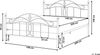 Metallbett weiß Lattenrost 140x200 cm ANTLIA Bild 3