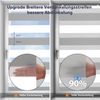 Sekey Doppelrollo Klemmfix ohne Bohren für Fenster, Zweifarbig Doppelrollo 100 cm breit, Duo Rollo Jalousie Sonnenschutz, 100x130 cm, Weiß & Grau Bild 2