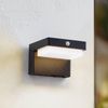 Lindby Außen-Wandleuchte Eleazar, LED, Metall, Schwarz warmweiß IP44mit Bewegungsmelder, 1x4,5 W LED, warmweiß Bild 2