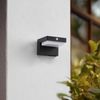 Lindby Außen-Wandleuchte Eleazar, LED, Metall, Schwarz warmweiß IP44mit Bewegungsmelder, 1x4,5 W LED, warmweiß Bild 4