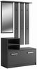 Selsey Amber - Reihe des Flur/Schuhschrank und Garderobenpaneel mit Kissen, Schwarz, 22.83 x 9.45 x 62.99 cm Bild 4