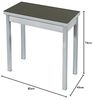 ASTIMESA Buchart Küchentisch, Metall, Graphit, 80x40 cm bis 80x80 cm Bild 2