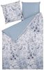 Bettwäsche-Set Blumenmuster BALLARD 135x200 cm Baumwoll-Satin Blau Bild 4