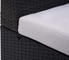 Poly-Rattan Sessel HWC-G16, Lounge-Rattanstuhl Gartenstuhl, Gastronomie ~ schwarz, Kissen hellgrau Bild 5