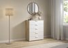 rauch Aditio Box, Kommode, 5 Schubladen, mit Softclose-Funktion, Farbe Weiß/Eiche Artisan, BxHxT 80x100x43cm Bild 2