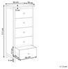 Kommode mit 5 Schubladen SALTON Holz 111 cm Heller Holzfarbton Bild 3