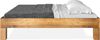 Möbel-Eins CURBY 4-Fuß-Bett ohne Kopfteil, Material Massivholz, rustikale Altholzoptik, Fichte vintage 120x200 cm Standardhöhe Bild 4