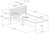 Einzelbett >Escale 1< in Japanische Eiche - 217x122x89cm (LxBxH) Bild 3