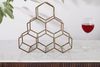riess-ambiente Weinregal HONEYCOMB 35cm gold, Einzelartikel 1-tlg, Esszimmer · Metall · 6 Flaschen · stehend · Modern Design Bild 4