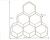 riess-ambiente Weinregal HONEYCOMB 35cm gold, Einzelartikel 1-tlg, Esszimmer · Metall · 6 Flaschen · stehend · Modern Design Bild 3