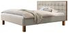 Hasena Dream Pronto Noah Polsterbett 180x200 cm Wildeiche natur, geölt - Fusshöhe 25 327-Pepe beige Bild 1