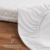 Blumtal® Frottee Spannbettlaken - 2er Set Kuschelig weiches Bettlaken 180x200 cm, Oeko-Tex 100 Zertifiziert, bis 22cm Matratzenhöhe, Weiß Bild 5