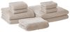 Handtücher im 9er Set AREORA Baumwolle Beige Bild 4