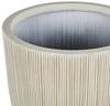 Blumentopf beige weiß rund 31 x 31 x 33 cm CHIOS Bild 4