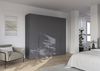 Rauch Möbel Alabama, Kleiderschrank, Garderobe, 5-türig, Zubehör Premium, 3 Kleiderstangen, 9 Einlegeböden, Schubladeneinsatz, Farbe Grau metallic, Schwarz, Griff Grau metallic, 226 x 229 x 54 cm Bild 2