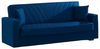 Dmora Schlafsofa Jorge 3-Sitzer 214x81 cm Blau Stauraum Bild 3