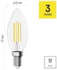EMOS LED Lampe Edison Candle, 7W Ersatz für 75W Glühbirne, Vintage-Glühlampe mit E14 Sockel und Helligkeit 1055 lm, Neutralweiß 4000 K, 25000 Stunden Lebensdauer, CRI > 80, 360° Abstrahlwinkel Bild 3