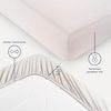Blumtal® Spannbettlaken 135x190 cm - Bettlaken 135x190 aus Microfaser im 2er Set - Oekotex zertifiziertes Spannbetttuch 135x190 - Spannbettlaken 135x190 / Spannleintuch 135x190 - Bettlaken - Elfenbein Bild 3