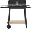 casa.pro 'Ari' Holzkohlegrill mit höhenverstellbaren Grillrost, Stahl schwarz, 78 x 86 x 30 cm Bild 3