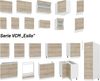 VCM Küchenmöbel Hängeschrank Esilo 918655 Weiß / Sonoma-Eiche H. 60 x B. 57 x T. 57 cm Bild 4