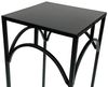 DanDiBo Blumenhocker Metall Schwarz Eckig 50 cm Blumenständer 96132 S Beistelltisch Blumensäule Modern Pflanzenständer Pflanzenhocker Bild 4