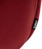 Pouf SELBY Samtstoff Dunkelrot Bild 5