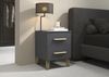 rauch Aditio Box, Nachttisch, 2 Schubladen, Massivholz-Fuß, mit Softclose-Funktion, Farbe Grau metallic, BxHxT 40x53x44cm Bild 2