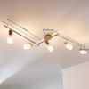 Lindby Deckenstrahler Christoph, Holz Chrom IP20, 5 x 4,5 W LED Bild 5