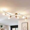 Lindby Deckenstrahler Christoph, Holz Chrom IP20, 5 x 4,5 W LED Bild 2