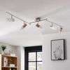 Lindby Deckenstrahler Christoph, Holz Chrom IP20, 5 x 4,5 W LED Bild 4