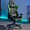 CARO-Möbel Gaming Drehstuhl in schwarz/grün Bürostuhl Racer Chefsessel Schreibtischstuhl, höhenverstellbar, Wippmechanik Bild 2