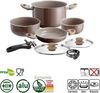 BRUNNER Topf-Set BRUNNER Camping Kochtöpfe Alu CHOCOLATE Platzsparend, Stapelbar, (7-tlg) Bild 2